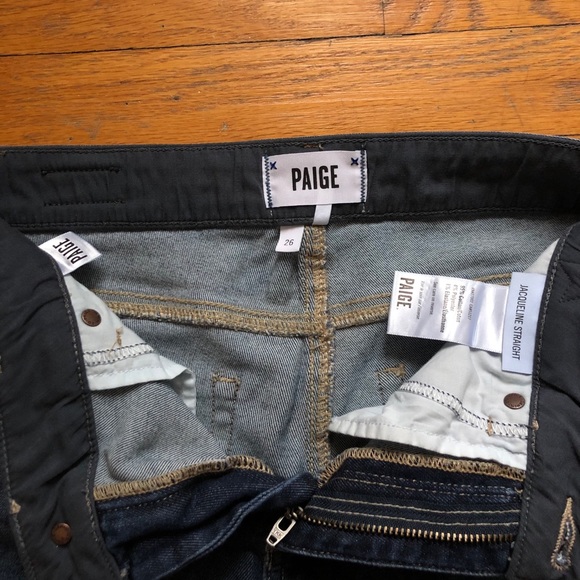 PAIGE Jaqueline Straight Military Patch Raw Hem - Picture 13 of 14